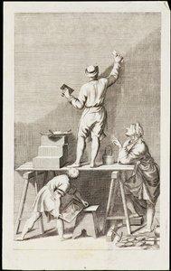 Preparing a wall for fresco painting by Andrea Pozzo